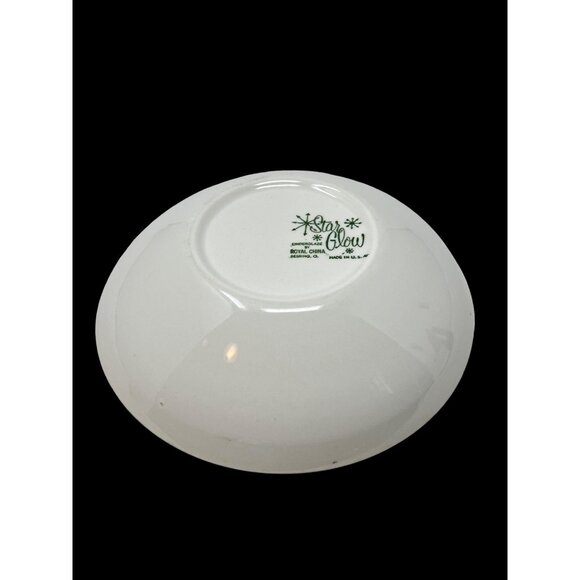 Atomic Royal China Star Glow MCM Serving Bowl Starburst Design 8 8/7 in READ - Picture 2 of 5